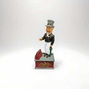 Vintage Cast Iron “Uncle Sam” Mechanical Coin Bank